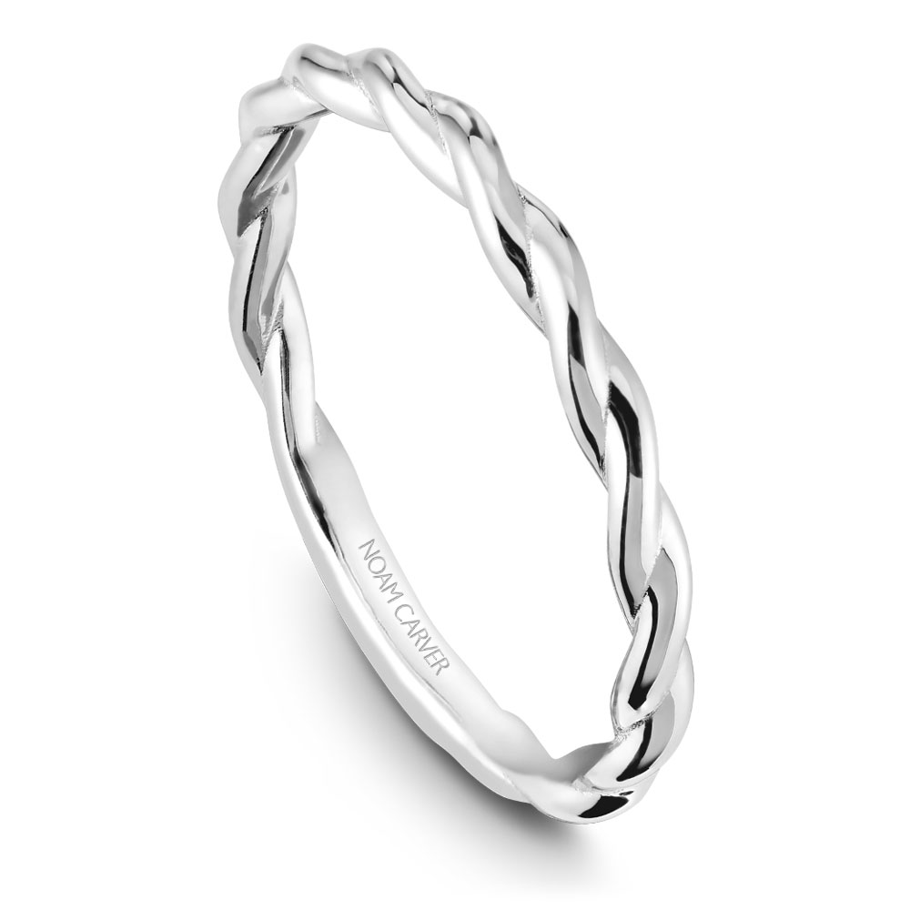 A Noam Carver 18K White Gold Wedding Band