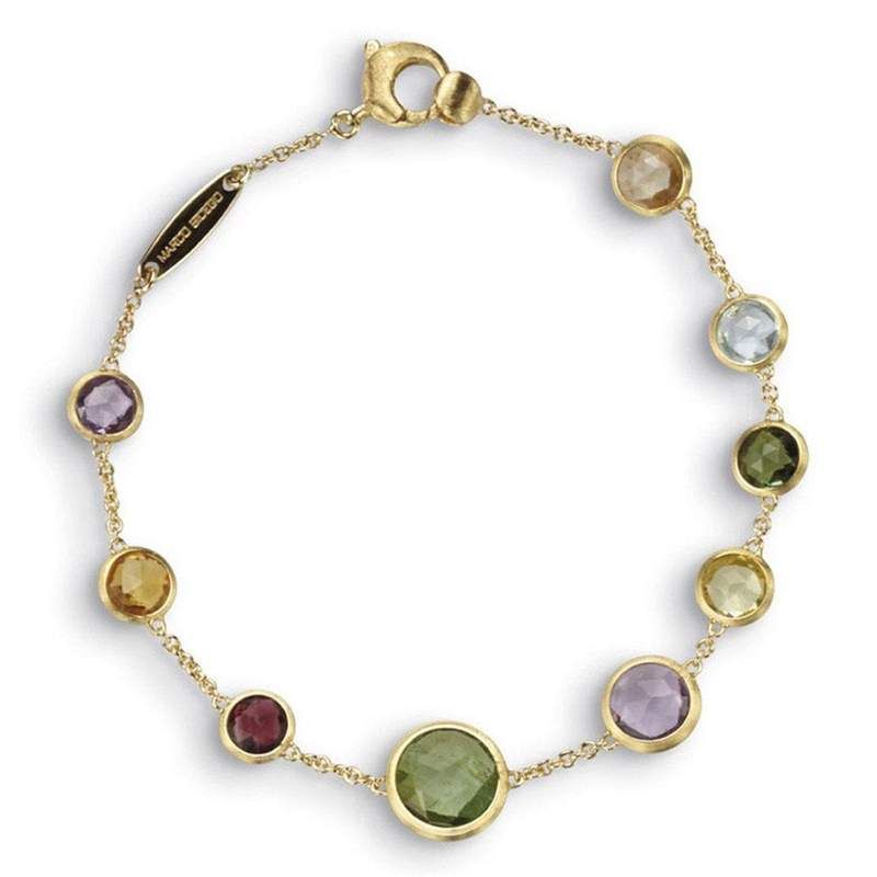 Jaipur Single Strand Mixed Gemstones Bracelet