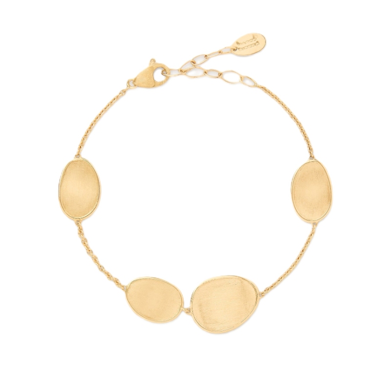 Marco Bicego Lunaria 18K Yellow Gold Petal Petal Station Bracelet
