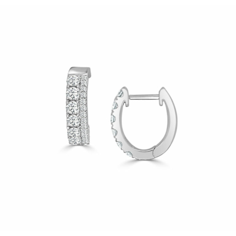 Diamond Huggies Clip Earrings