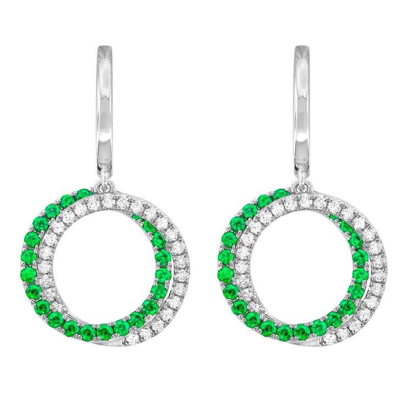 Concentric Circle Dangle Earrings