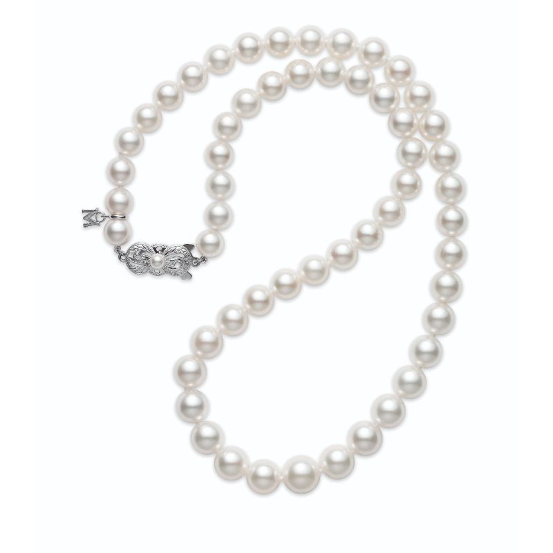 Mikimoto Graduated 9.0 - 7.0MM Akoya A Pearl Strand