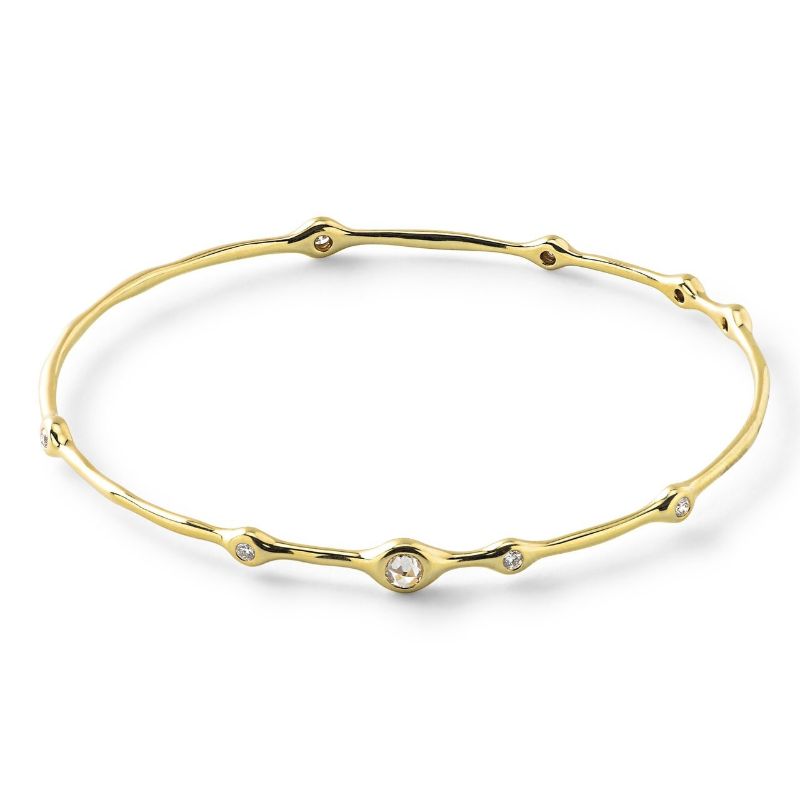 IPPOLITA Stardust Superstar Bangle in 18K Gold with Diamonds