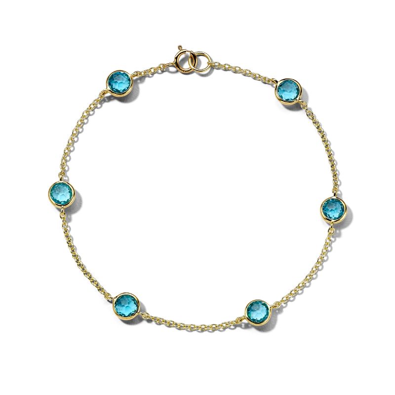 IPPOLITA 6-Stone Station Bracelet in 18K Gold