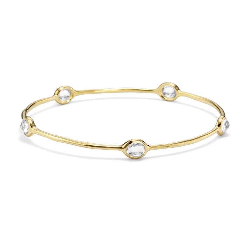 IPPOLITA Lollipop® 5-Stone Bangle in Clear Quartz Rock Crystal