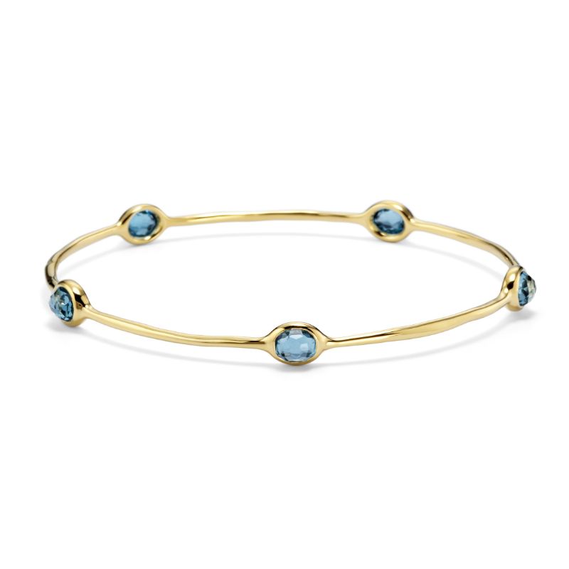 IPPOLITA Lollipop® 5-Stone Bangle in London Blue Topaz