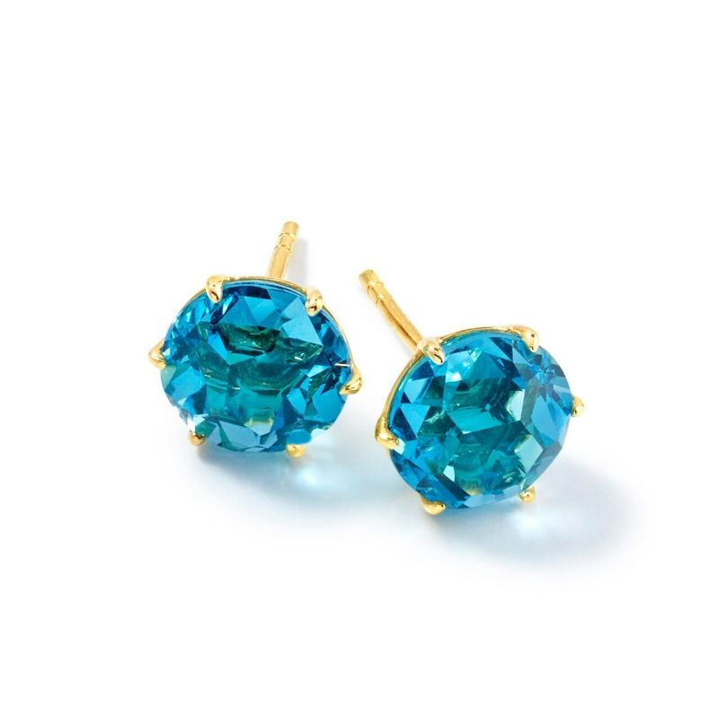 Ippolita Luce 4-Stone Post Earrings in 18K Gold