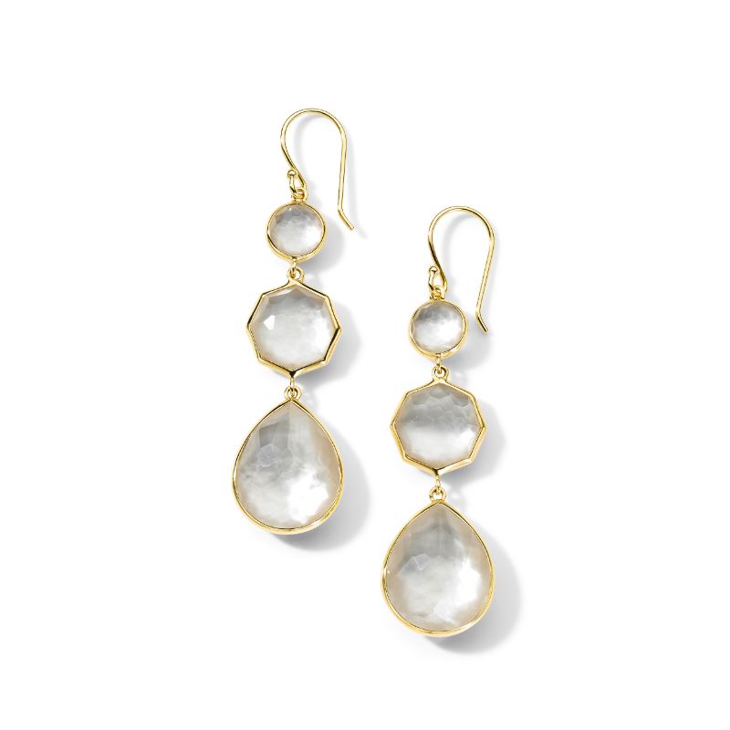 IPPOLITA Small Crazy 8 s Earrings in 18K Gold GE2434DFMOP