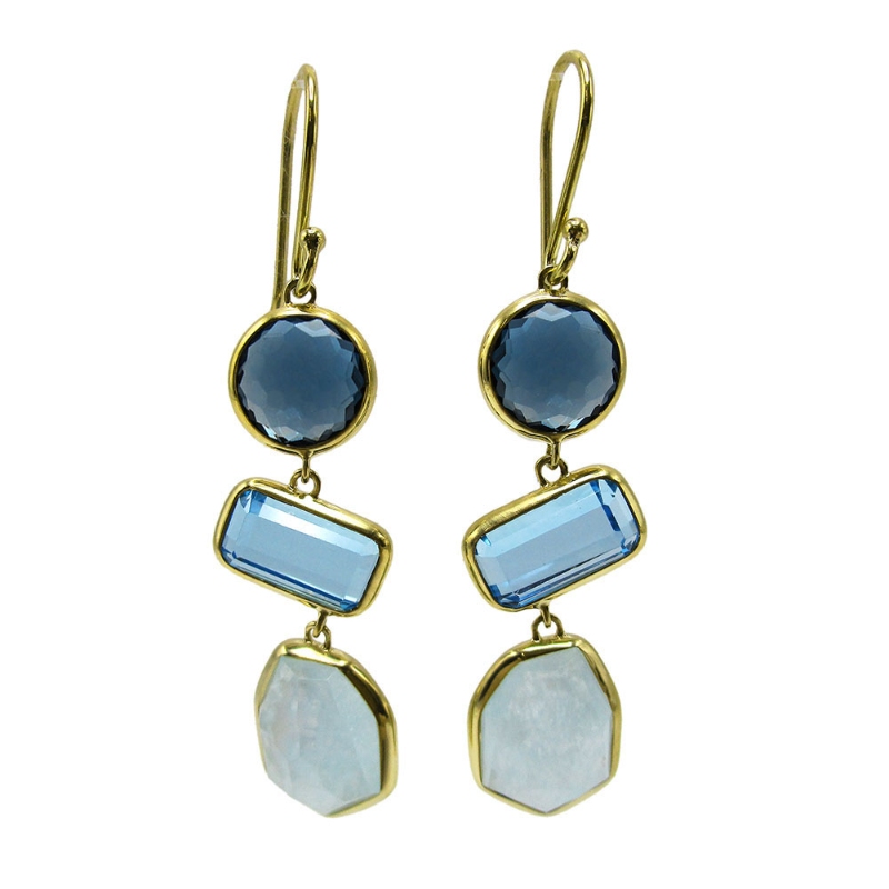 IPPOLITA Small 3-Stone Drop Earrings
