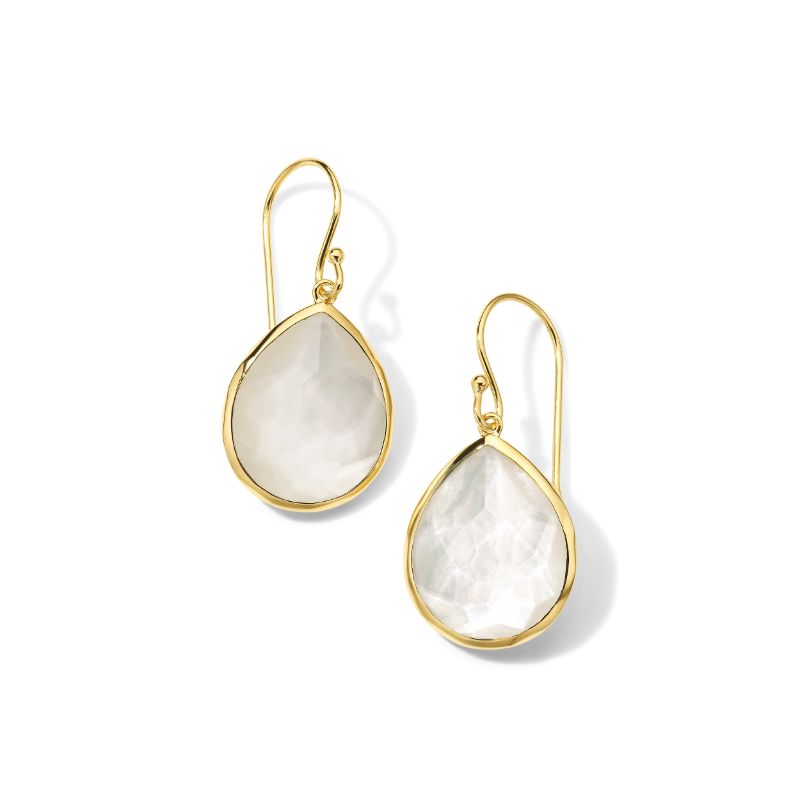 IPPOLITA Small Single Stone Teardrop Earrings in 18K Gold