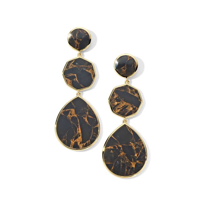 IPPOLITA 18K Yellow Gold Polished Rock Candy Crazy 8 Post Earrings