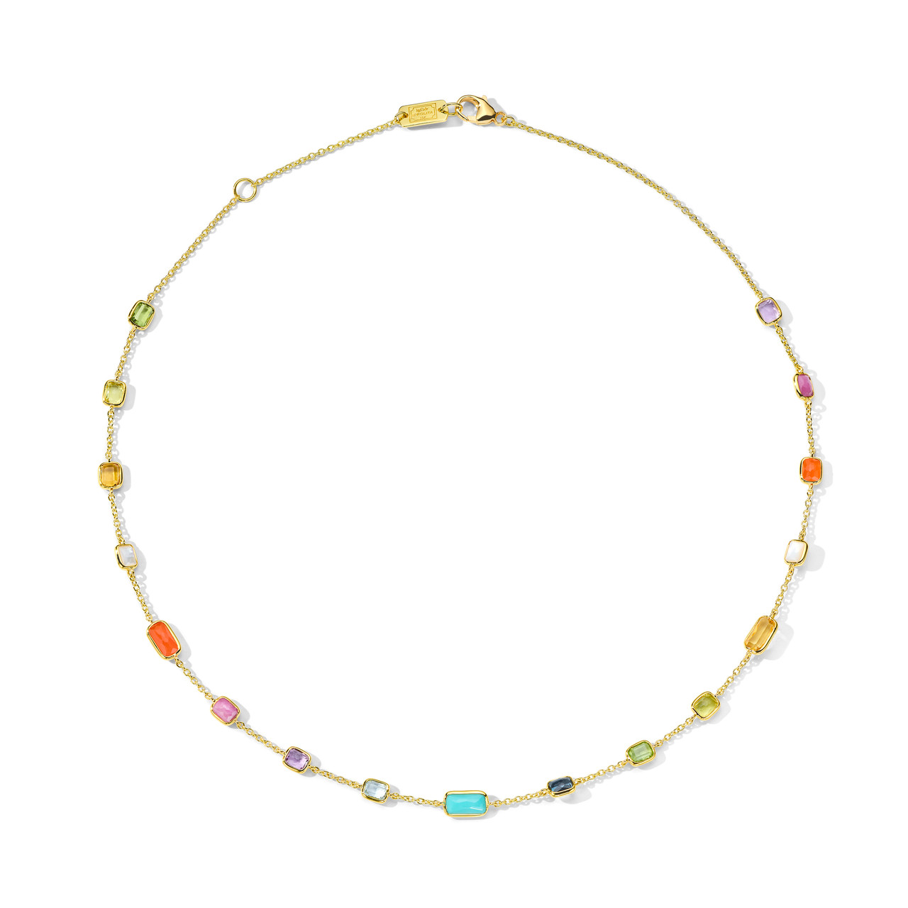 IPPOLITA Short Gelato Necklace In 18K Gold Summer Rainbow