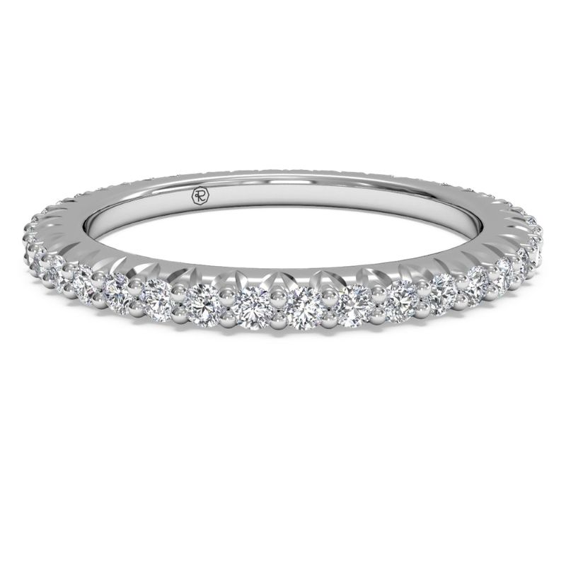 Ritani Micropave Diamond Eternity Wedding Ring