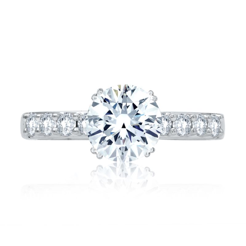 Platinum Classic Semi-Mounting Engagement Ring