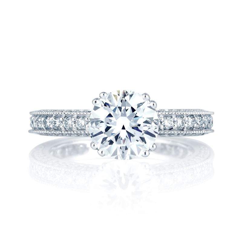 18K White Gold  Engagement Ring