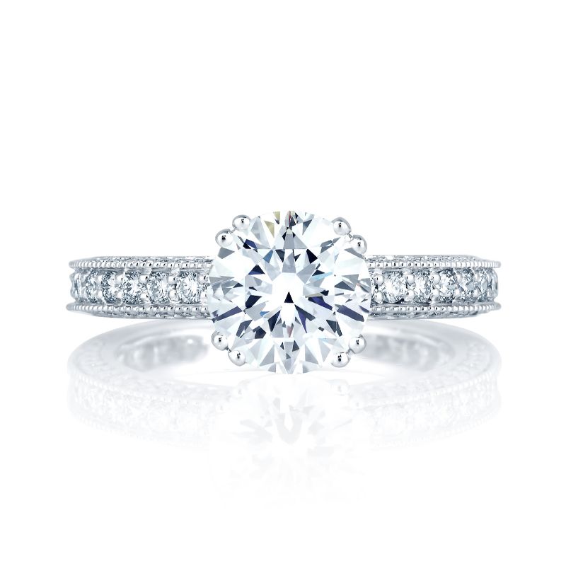 18K White Gold  Engagement Ring