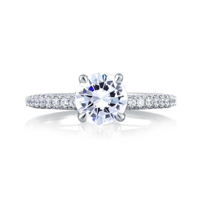 18K White Gold  Engagement Ring