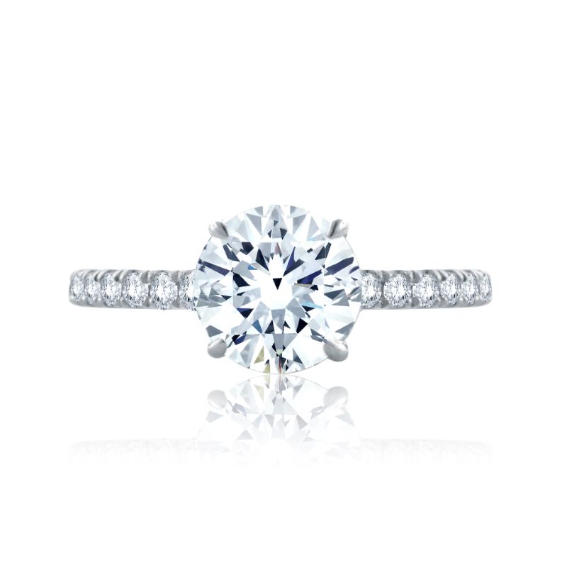 18K White Gold  Engagement Ring