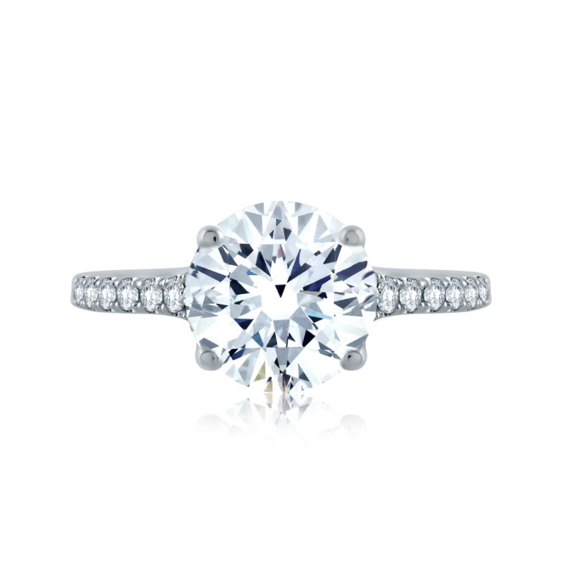 18K White Gold  Engagement Ring