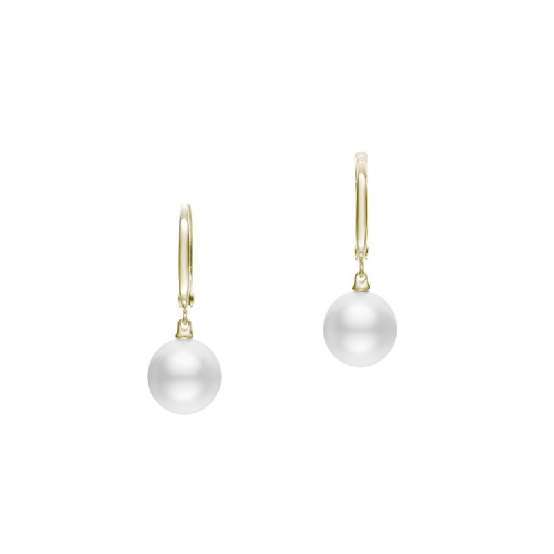 Mikimoto Earrings South Sea Pearl White 10mm A+