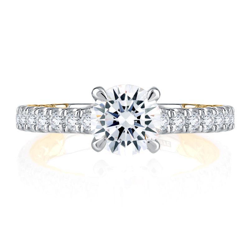 18K White Gold  Engagement Ring