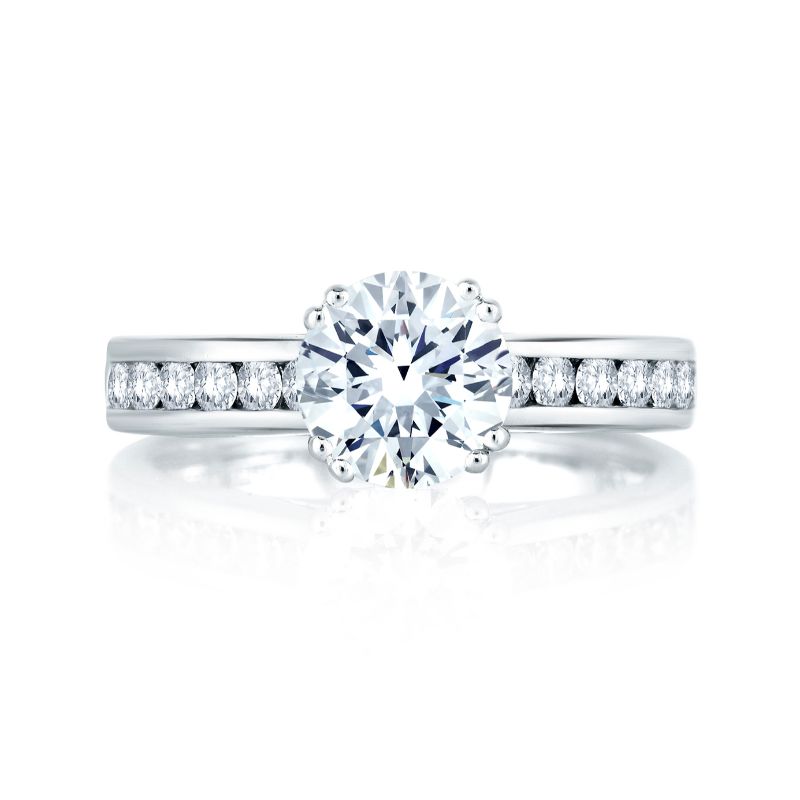 18K White Gold  Engagement Ring