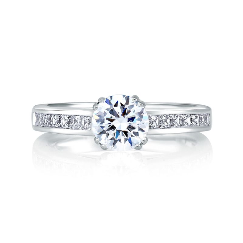 18K White Gold  Engagement Ring
