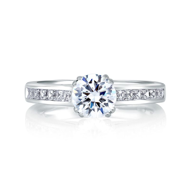 18K White Gold  Engagement Ring