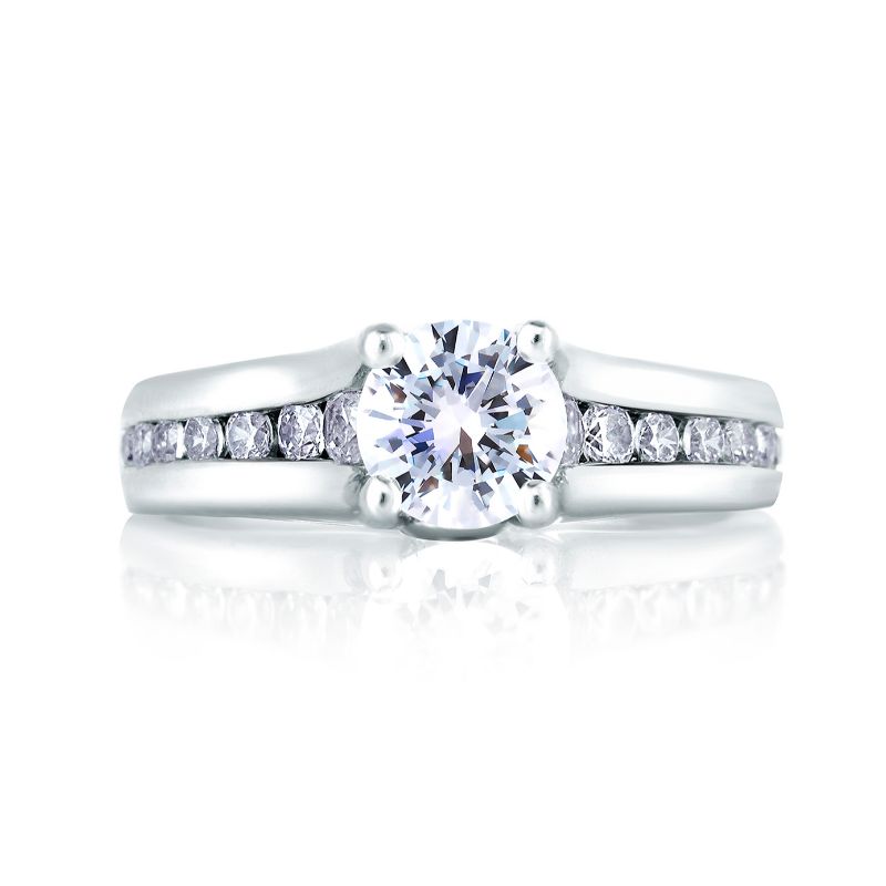 18K White Gold  Engagement Ring