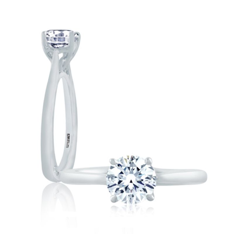 18K White Gold Engagement Ring - MES423/100