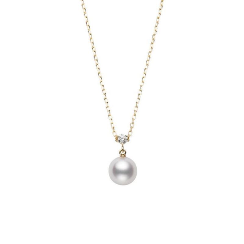 Mikimoto Akoya Diamond Pendant Necklace