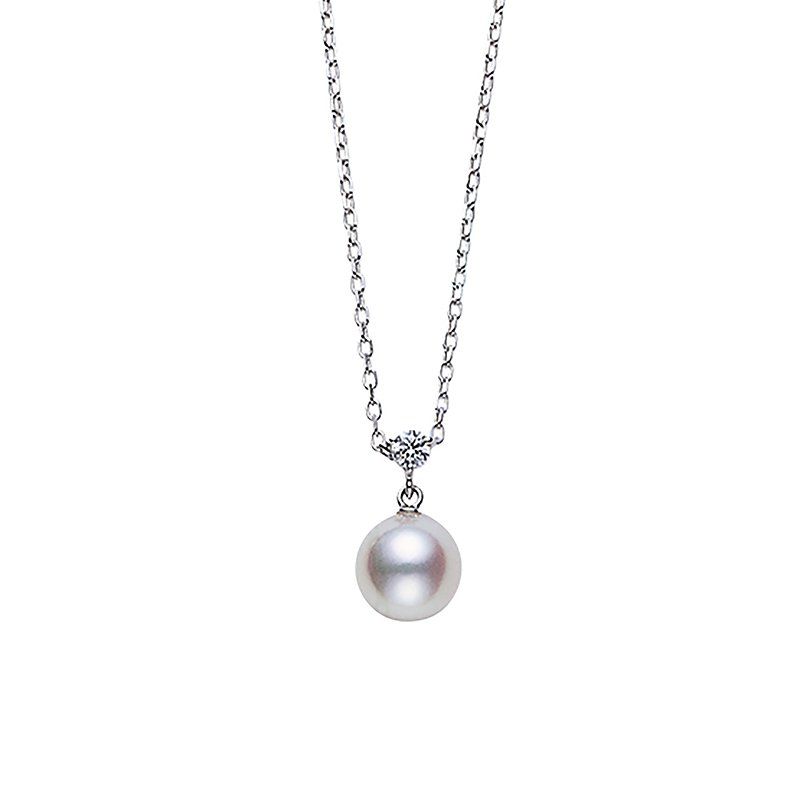 Mikimoto Akoya Cultured Pearl and Diamond Pendant