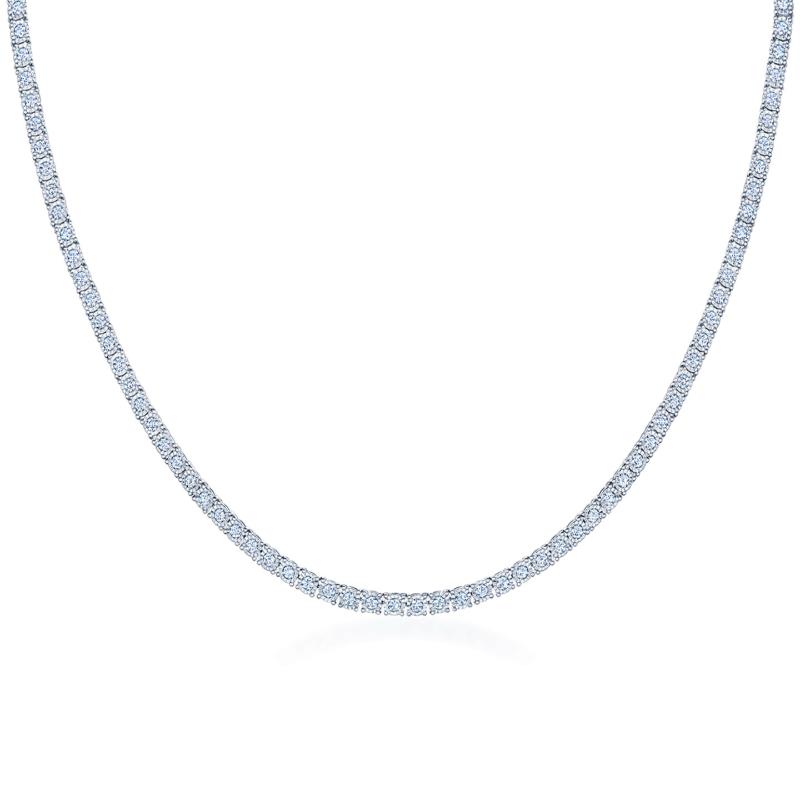 Sunburst Line Necklace with Diamonds