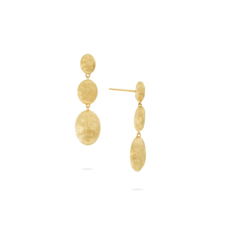 Siviglia Grande Yellow Gold Triple Drop Earring