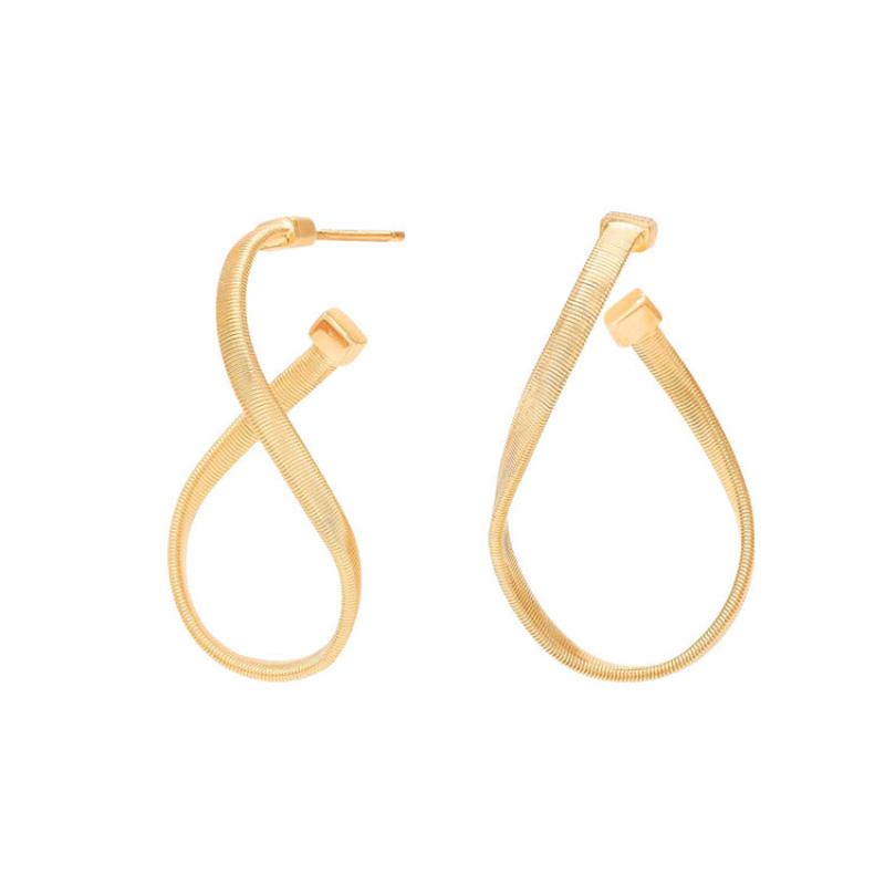 Marco Bicego 18K Yellow Gold Marrakech Twist Hoop Earrings