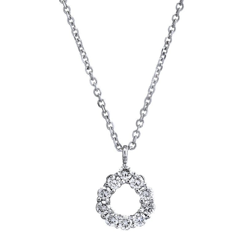 Rummeles Signature Diamond Teardrop Shaped Pendant