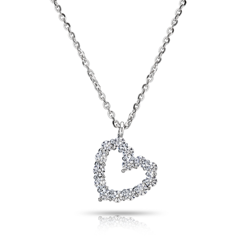 Rummeles Signature Diamond Heart Pendant