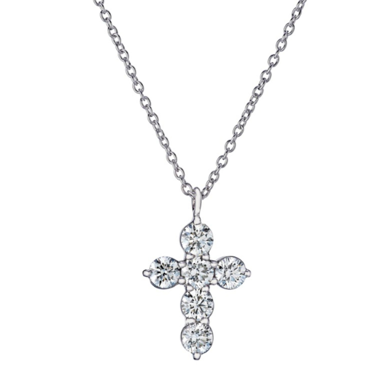 Rummeles Signature Diamond Cross Pendant