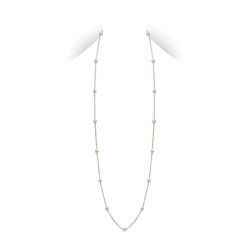 Mikimoto 18K White Gold Necklace