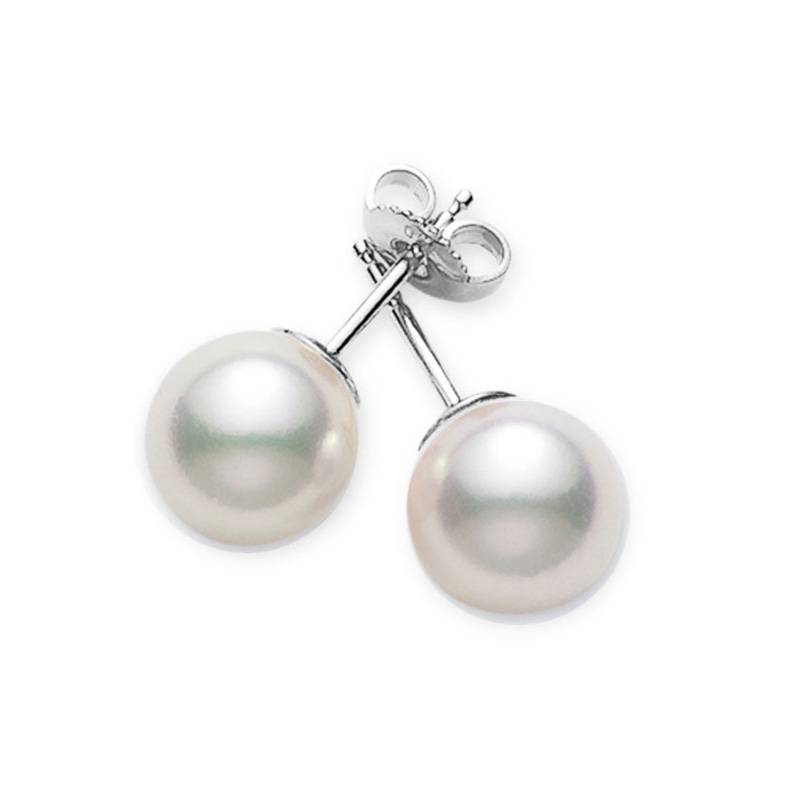 Mikimoto 6-6.5mm A+ Akoya Pearl Stud Earrings