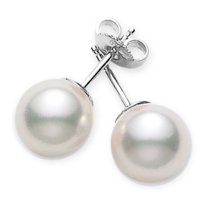 Mikimoto 8mm Akoya Cultured Pearl Stud Earrings
