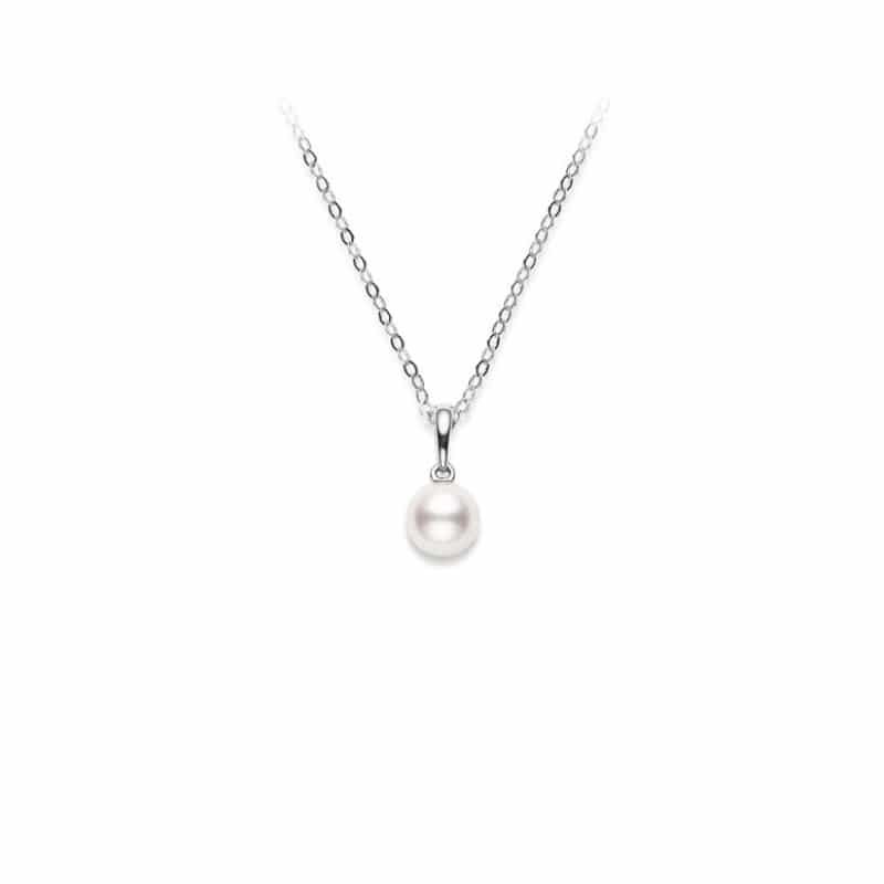 Mikimoto 18K White Gold Akoya Cultured Pearl Necklaces