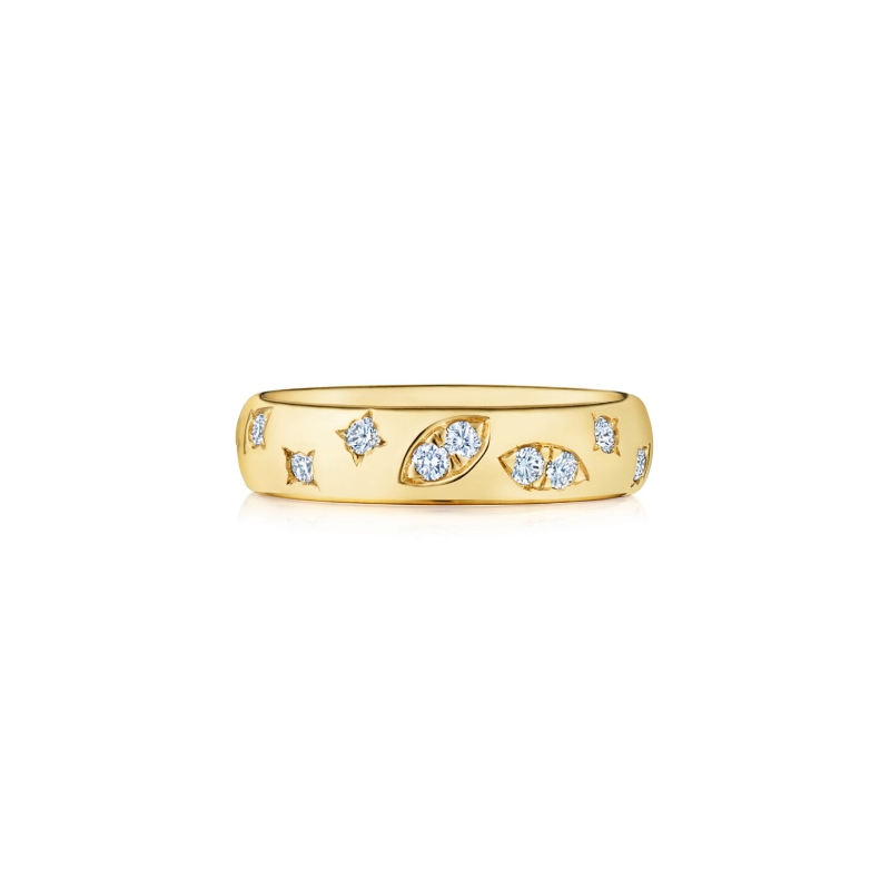 18K Yellow Gold Diamond Ring