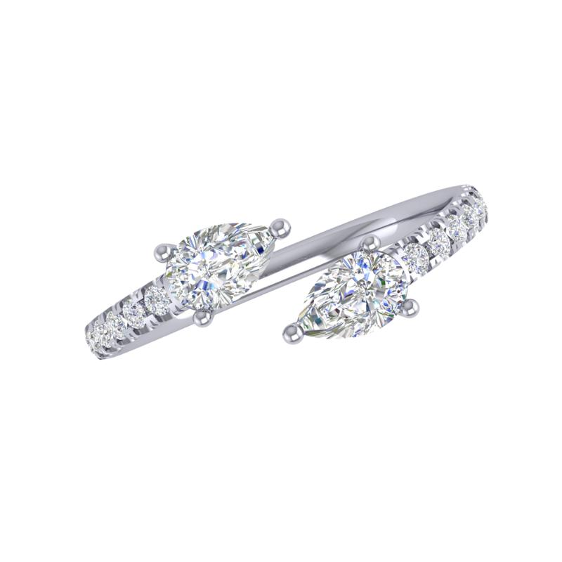 Rummeles Signature By-Pass Diamond Ring
