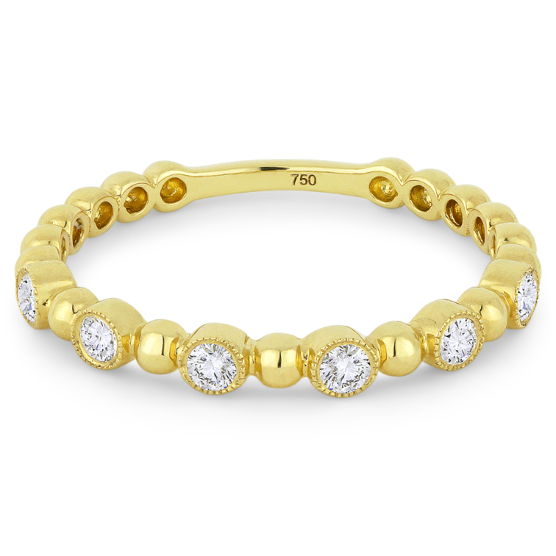 14K Yellow Gold And Diamond Ring