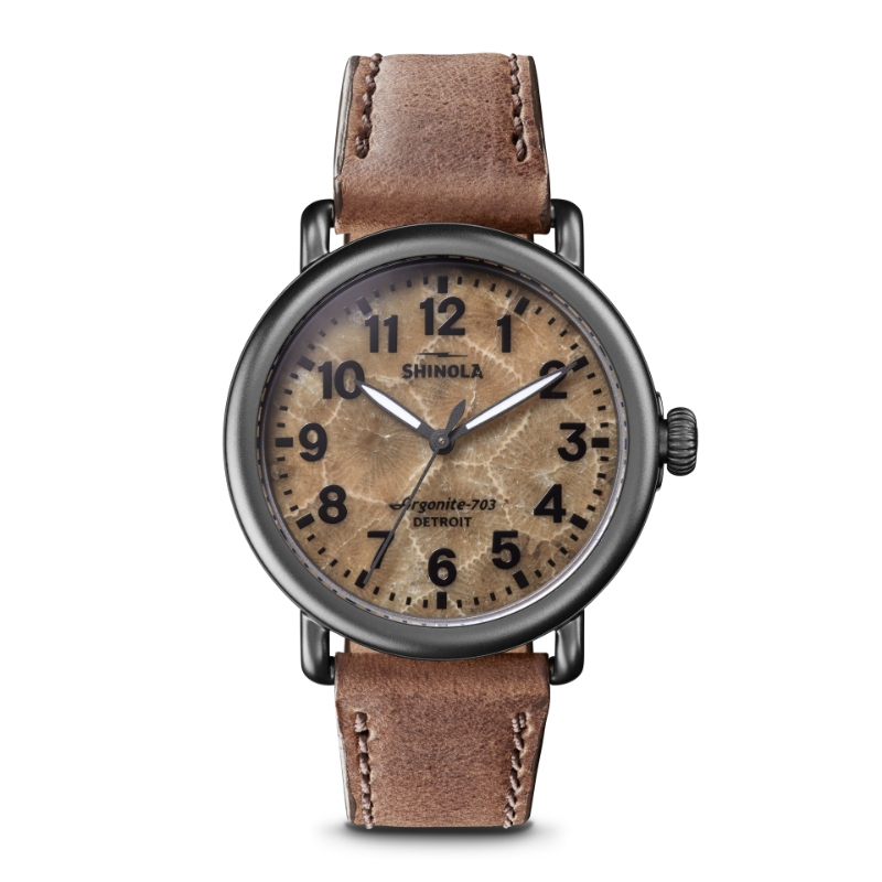 Shinola Runwell  41mm Stainless Steel Gunmetal Pvd Watch