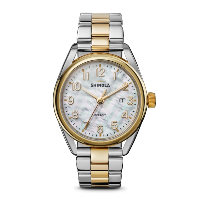Shinola Derby 38mm Stainless Steel And Pvd Yellow Gold Watch