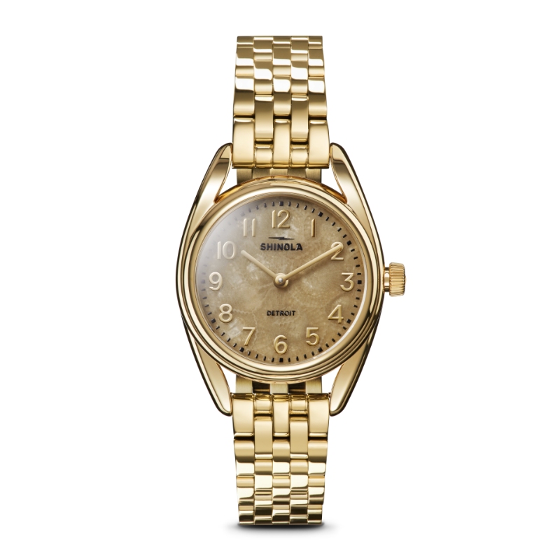 Shinola Derby 30mm Stainless Steel With Yellow Gold Pvd Watch
