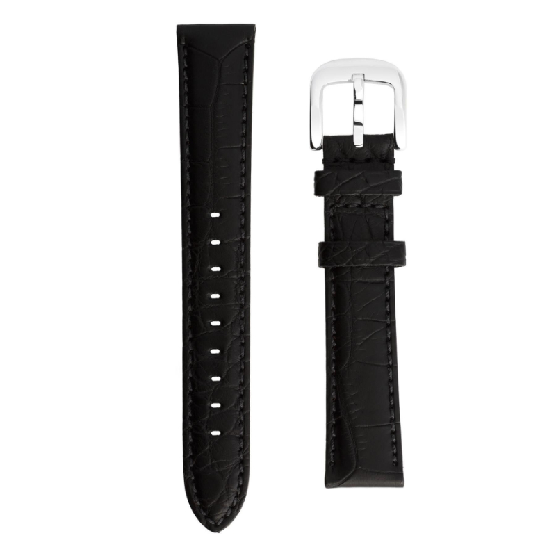Shinola 20mm Black Alligator Leather Watch Strap