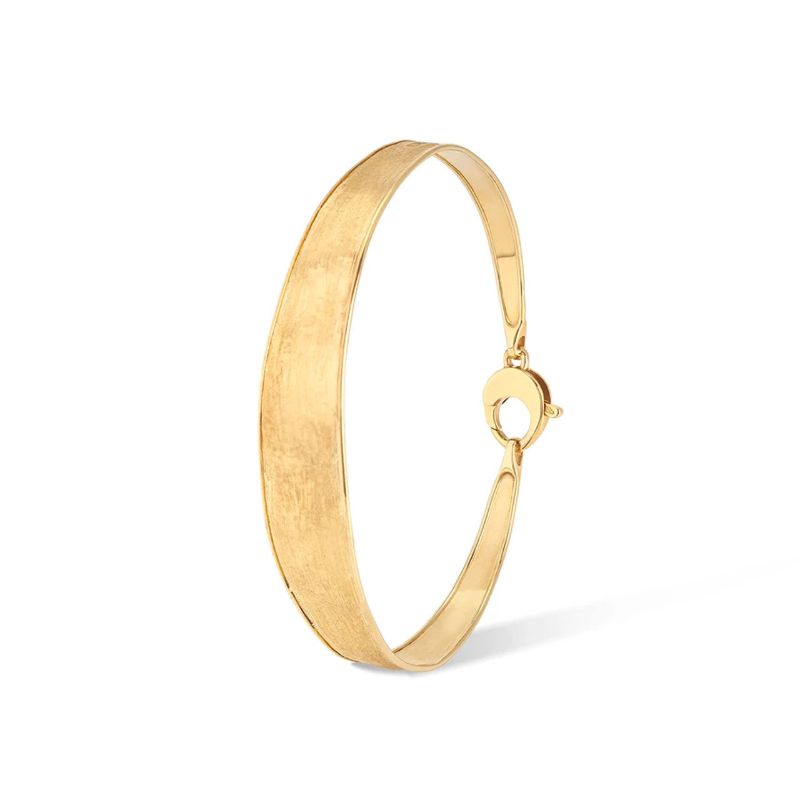 Marco Bicego Lunaria 18K Yellow Gold Small Width Bangle Bracelet.